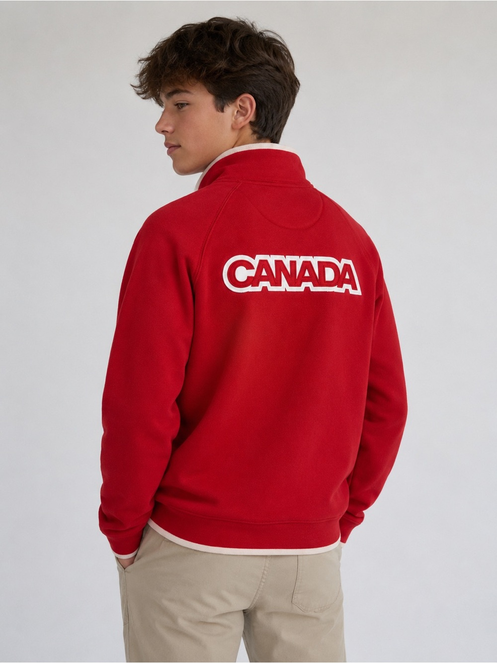 Hudson’s Bay Canada Olympic Team Quarter Zip Sweatshirt - UNISEX Youth 10-12